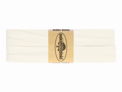 3m Oaki Doki Jersey Schrägband uni 2cm breit ecrü - weitere Farben im Shop erhältlich