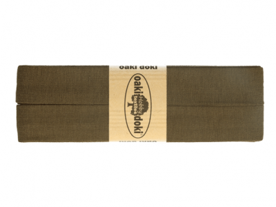 3m Oaki Doki Jersey Schrägband uni 2cm breit braun - weitere Farben im Shop erhältlich