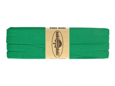 3m Oaki Doki Jersey Schrägband uni 2cm breit gras grün - weitere Farben im Shop erhältlich