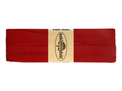 3m Oaki Doki Jersey Schrägband uni 2cm breit dunkelrot - weitere Farben im Shop erhältlich
