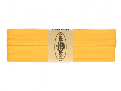 3m Oaki Doki Jersey Schrägband uni 2cm breit gelb - weitere Farben im Shop erhältlich