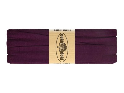 3m Oaki Doki Jersey Schrägband uni 2cm breit beere berry - weitere Farben im Shop erhältlich