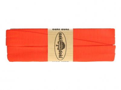 3m Oaki Doki Jersey Schrägband uni 2cm breit dunkles orange - weitere Farben im Shop erhältlich