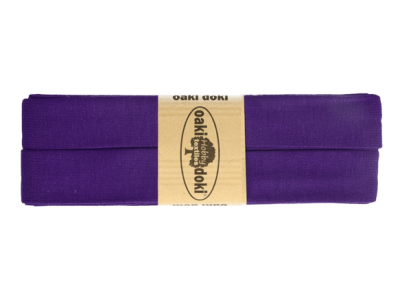3m Oaki Doki Jersey Schrägband uni 2cm breit lila - weitere Farben im Shop erhältlich