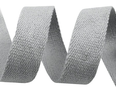 1m Gurtband Baumwolle 3cm breit hellgrau - weitere Farben im Shop erhältlich