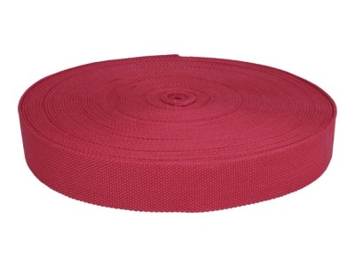 1m Gurtband aus Baumwolle extrastark 38mm dunkles pink - weitere Farben im Shop erhältlich