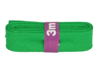 3m Baumwollschrägband uni 2cm breit gras grün - weitere Farben erhältlich