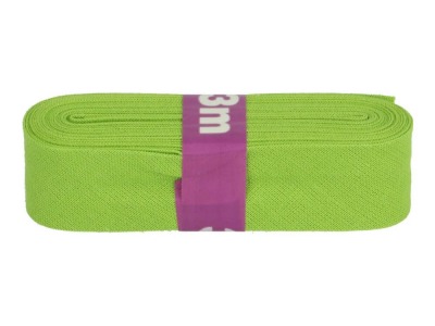 3m Baumwollschrägband uni 2cm breit lime grün - weitere Farben erhältlich