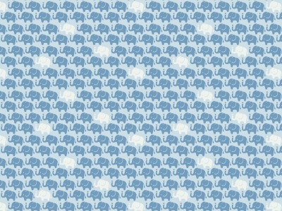 05m Baumwolle Mini Elefanten hellblau - weitere Farben im Shop erhältlich