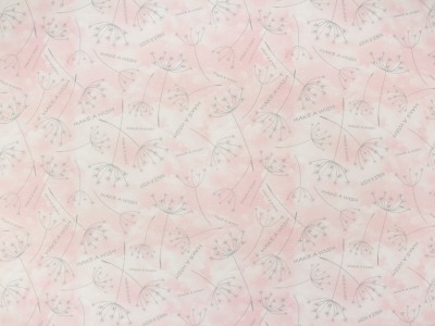 05m Jersey Make a wish Dolde Pusteblume weiß rosa grau
