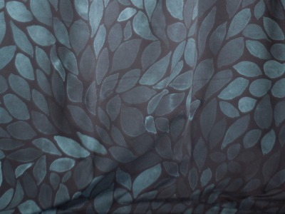 0,5m Sommersweat Color Leaves - mono by Astrokatze, storm grau