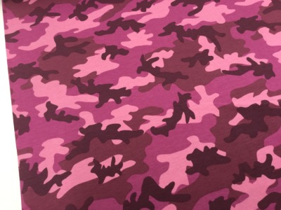 05m Jersey Camouflage Flecktarn rosa pink