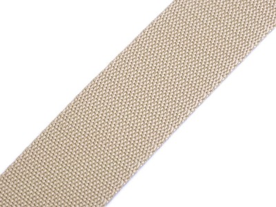 1m Gurtband aus Polypropylen Breite 40 mm Sand Beige - weitere Farben im Shop erhältlich