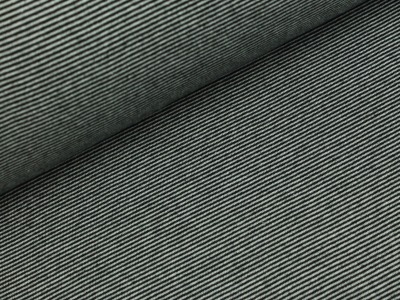 05m Ringelbündchen Bündchen glatt Streifen schwarz weiß - Auch in anderen Farben erhältlich
