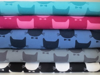 05m Jersey Katzenköpfe mit Schleife - Wähle Deine Farbe unten aus