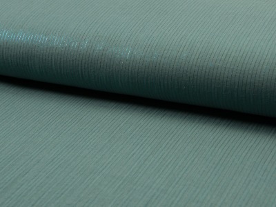 05m Musselin Baumwolle Double Gauze Lurex Streifen Dusty mint - Auch in anderen Farben erhältlich