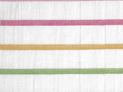 05m Baumwolle Panama Streifen Regenbogen ecru bunt