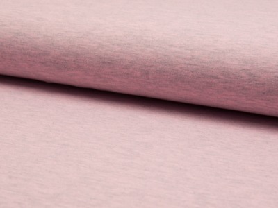 0,5m Jersey uni meliert, rose 012 - Auch in anderen Farben erhältlich.