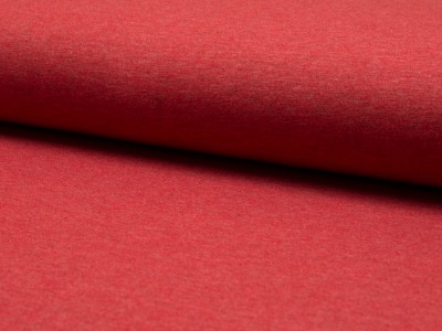 05m Jersey uni meliert rot 015 - Auch in anderen Farben erhältlich