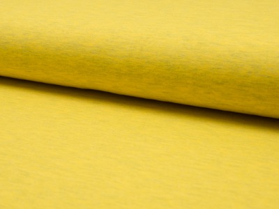 0,5m Jersey uni meliert, gelb 031 - Auch in anderen Farben erhältlich.