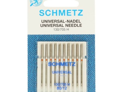 1Pck Universal-Nadeln für die Nähmaschine von Schmetz Inhalt: 10 Stück - Nadeldicke NM 80