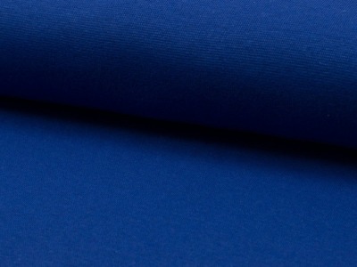 0,5m Bündchen glatt, blau royalblau 007 - Auch in anderen Farben erhältlich.