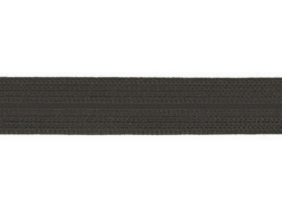 1m Jaquard Schrägband elastisch 20mm antrazith dunkelgrau - in verschiedenen Farben erhältlich