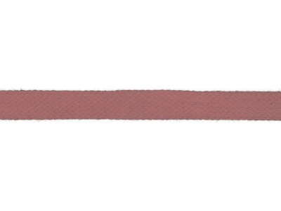 1m Baumwollkordel 12mm flach old rose altrosa - weitere Farben erhältlich