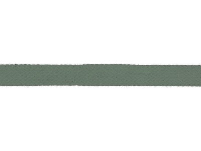 1m Baumwollkordel 12mm flach dusty green dunkles mint - weitere Farben erhältlich