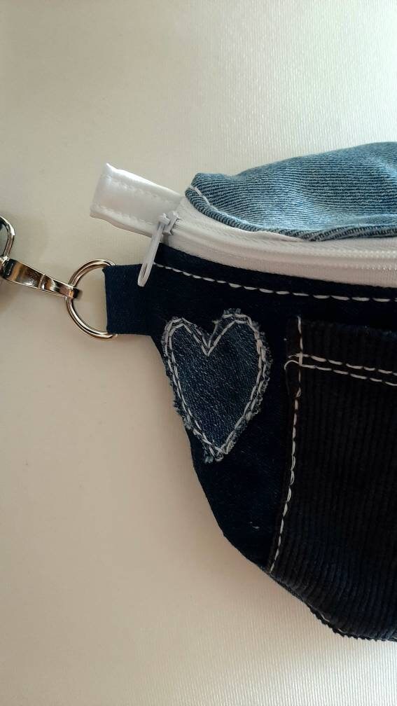 Bauchtasche Gürteltasche Crossbodybag Hipbag Jeans Upcycling 2