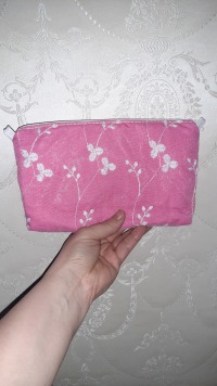 Clutch pink Tasche Schminktasche Abendtasche Brauttasche Spitze Glitzer 2