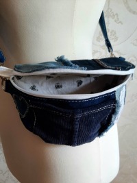 Bauchtasche Gürteltasche Crossbodybag Hipbag Jeans Upcycling 7