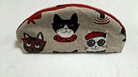 Kleines Mäppchen Katzen Kosmetik Federtasche Canvas Kinder/ Erwachsene 2