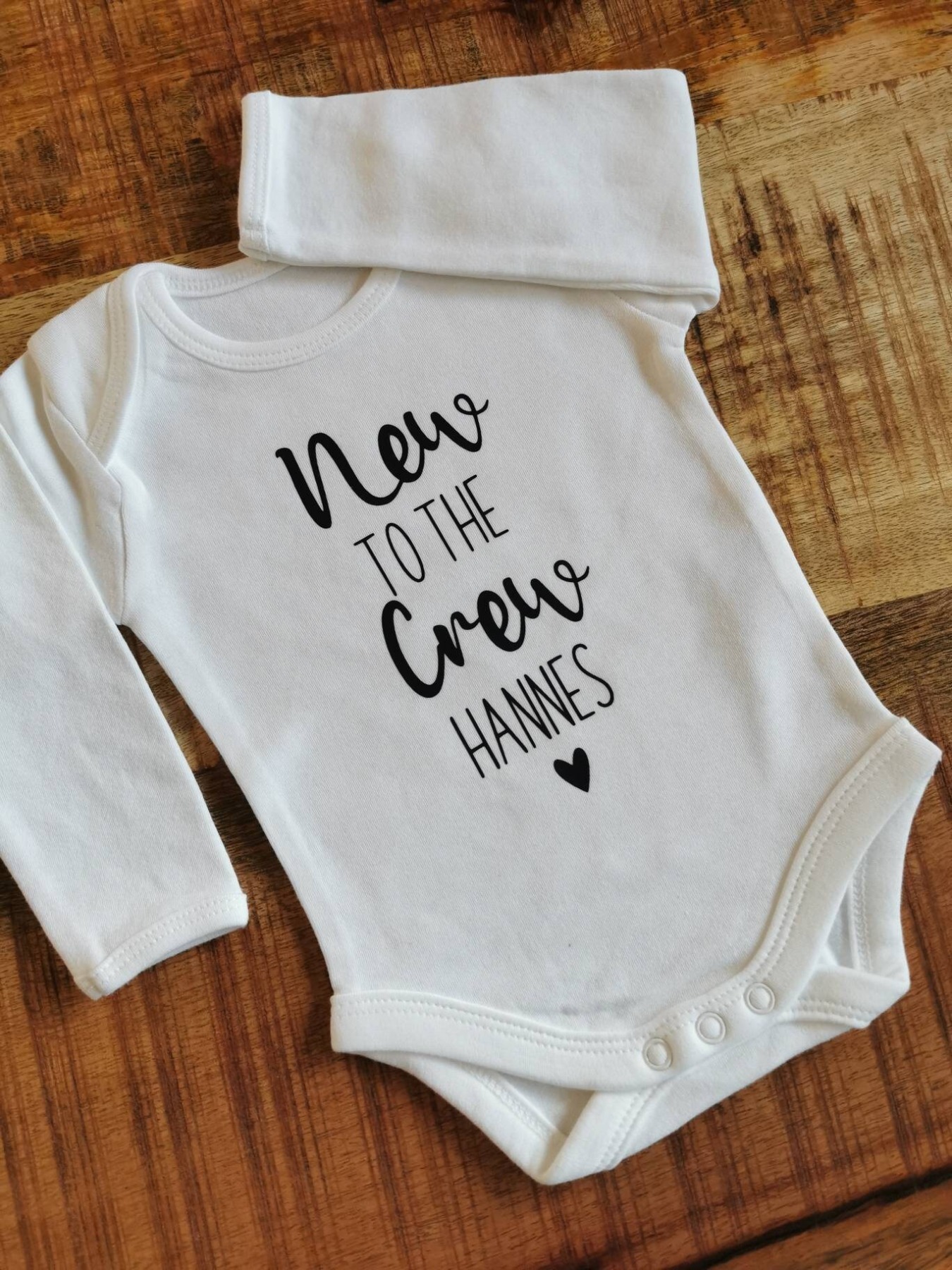 Longsleeve Babybody Personalisiert, Babykleidung, Neugeborenenbody, Geschenk zur Geburt Taufe 6