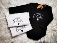 Babybody, Neugeborenenbody, Babykleidung, Geschenk zur Geburt, Personalisierbar, unendlich Geliebt