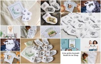 Schwangerschaft verkünden Oma Opa, Geschenk Babysocke weiss, du wirst Papa,