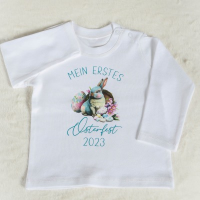 Mein erstes Ostern Babybody Babyshirt Personalisierbar