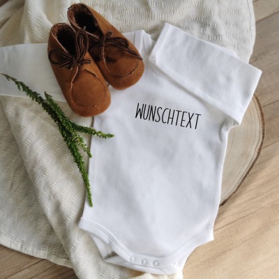 BABYBODY PERSONALISIERT mit persönlichem Text, Name, Spruch, Geschenk für werdende Eltern, Babypar