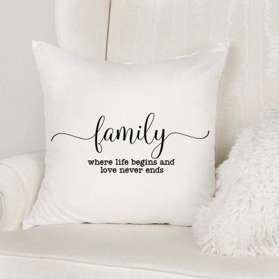 Family Kissen Dekokissen Personalisieres Geschenk