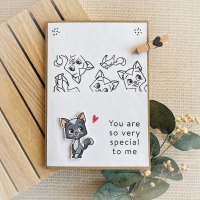Grußkarte für Katzenliebhaber