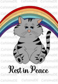 Digistamp Cat Rainbow