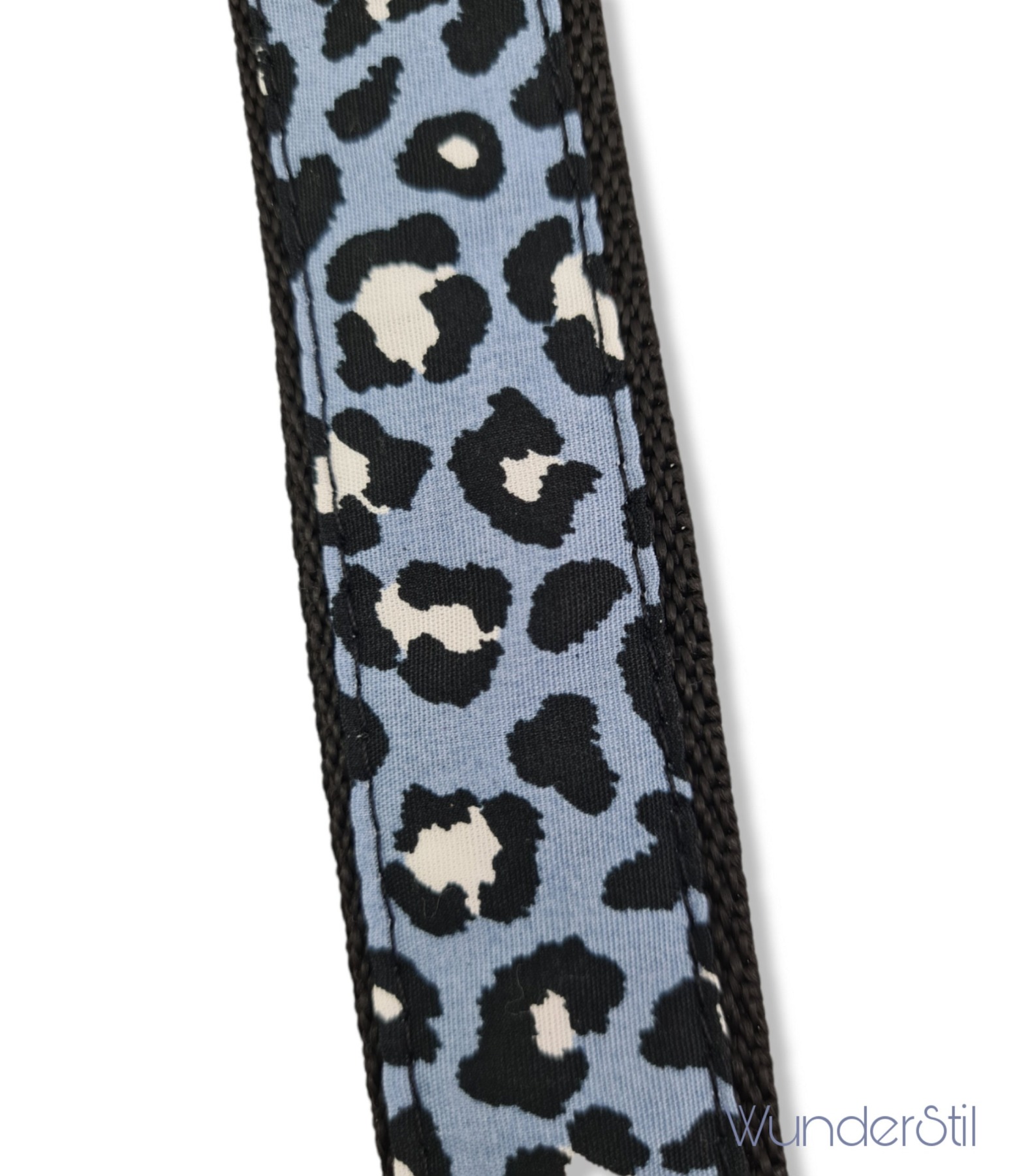 Langes Schlüsselband Leo blau Leoprint Tierprint Leopard 4