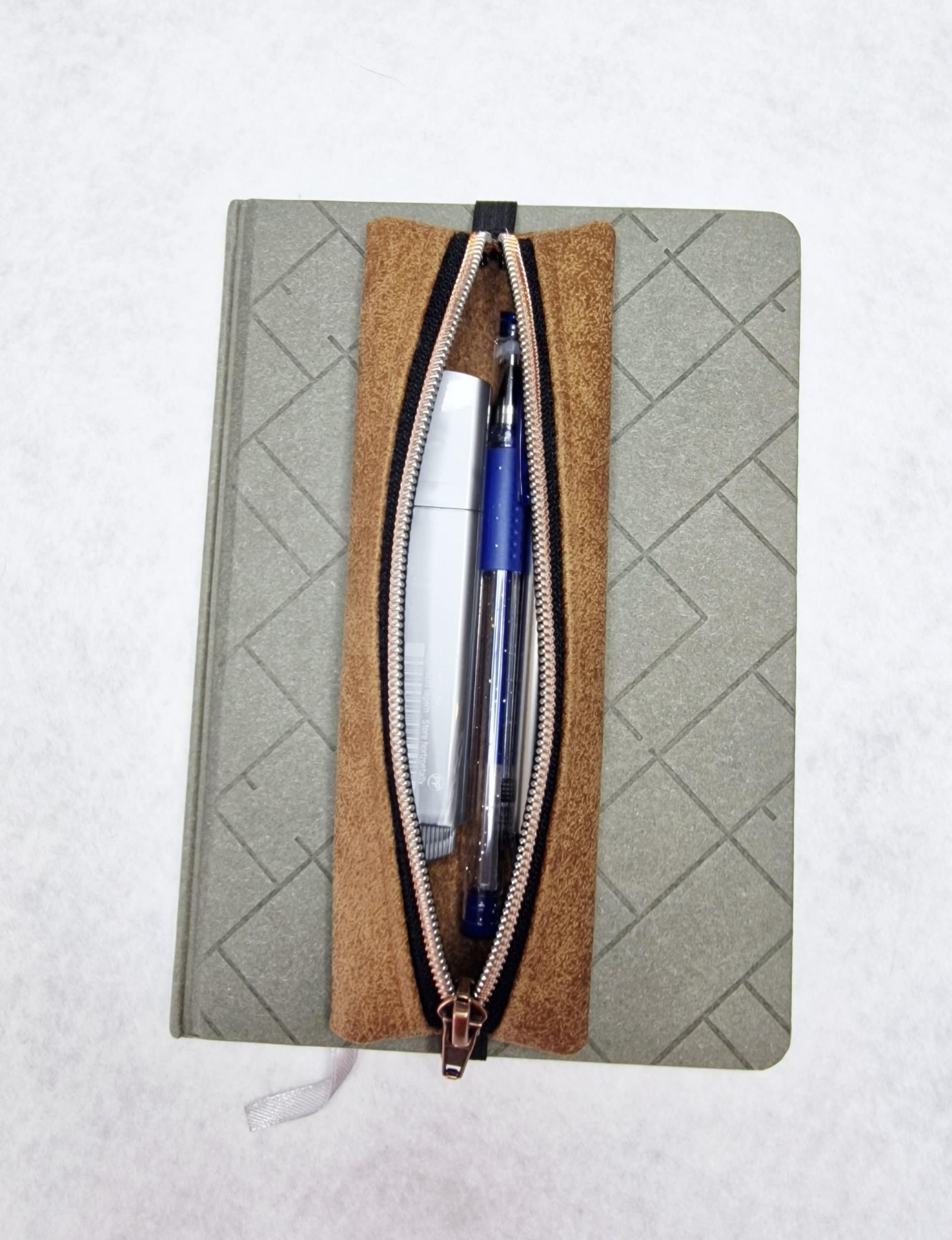 Stiftemäppchen mit oder ohne Gummiband Etui Federmäppchen für Stifte Bullet Journal