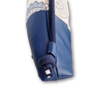 Turnbeutel Rucksack Mandala Muster blau Kunstleder blau in 2 Größen Sportbeutel Reisetasche