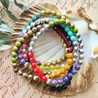 Farbenfrohes Boho Armband aus böhmischen Glasperlen - ANOUK 4