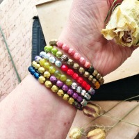 Farbenfrohes Boho Armband aus böhmischen Glasperlen - ANOUK 2