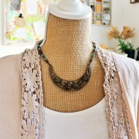 Vintage Style Statement Kette BUNCH OF GRAPES 2