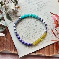 Farbenfrohes Boho Armband aus böhmischen Glasperlen - ANOUK