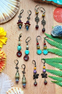 lange Blumen Boho Ohrringe 4