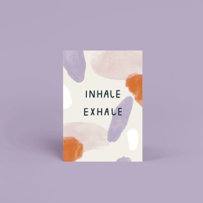 Postkarte - Inhale Exhale